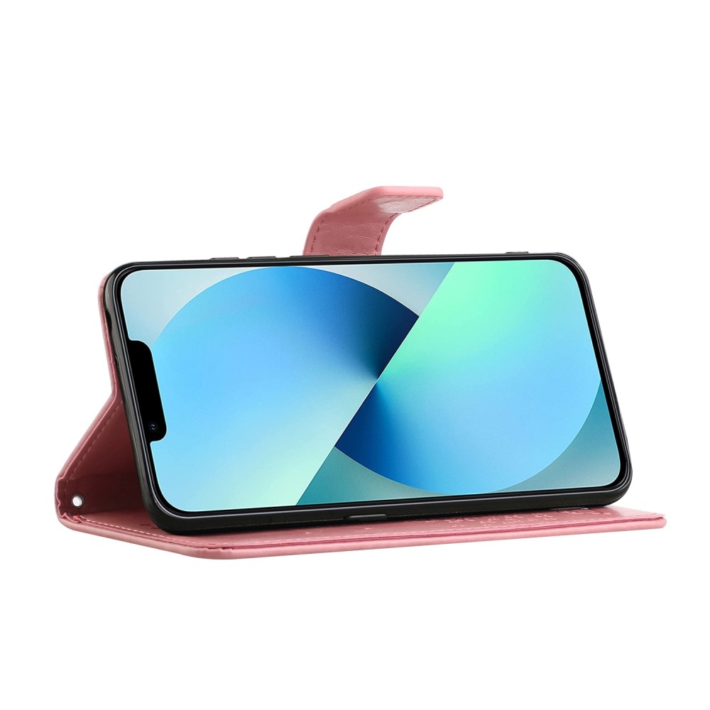 Tree knížkové pouzdro na iPhone 15 Pro Max - růžové