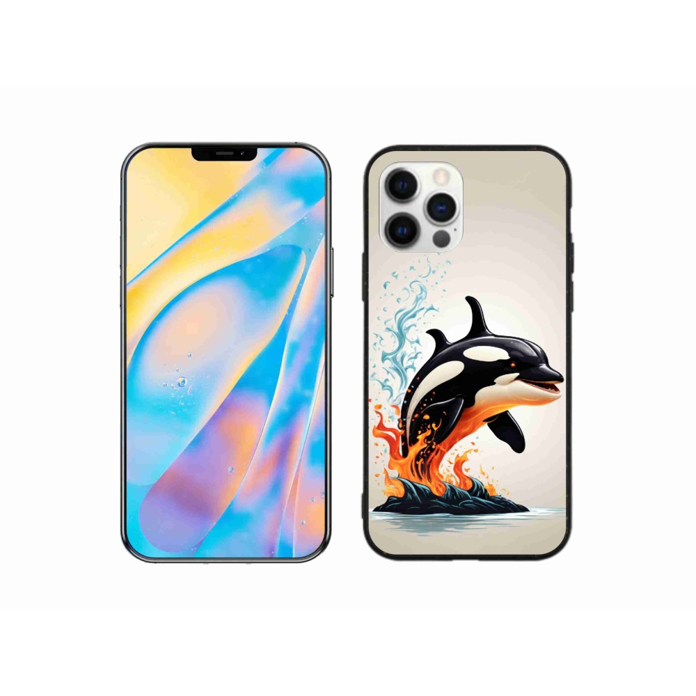 Gelový kryt mmCase na iPhone 12 Pro - kosatka
