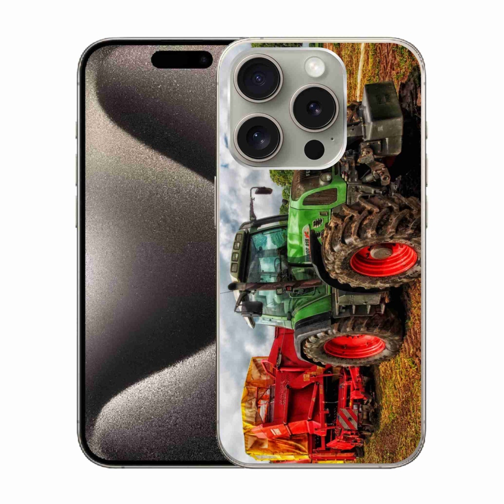 Gelový kryt mmCase na iPhone 15 Pro - traktor 4