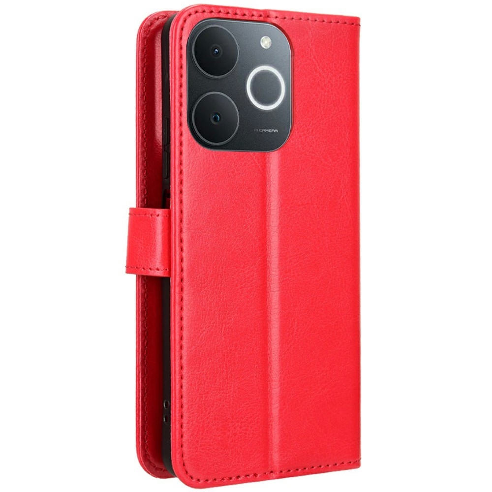 Crazy knížkové pouzdro na Realme Note 70T - červené
