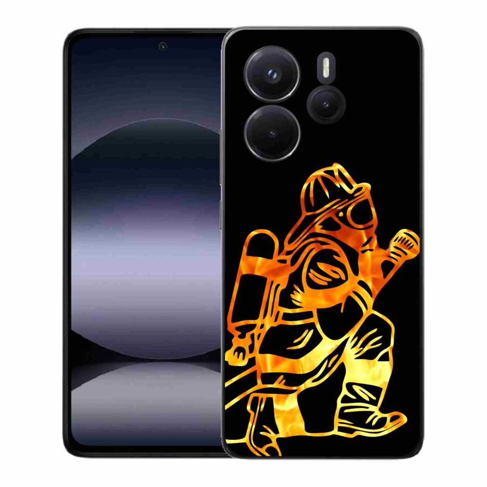 Gelový kryt mmCase na Xiaomi Redmi Note 14 - hasič 1