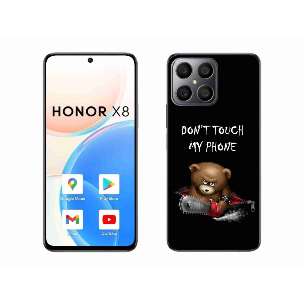 Gelový kryt mmCase na Honor X8 - nesahej na telefon