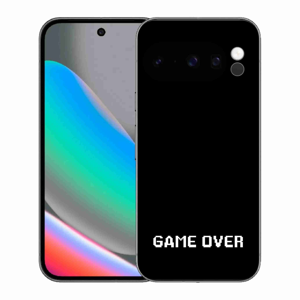 Gelový kryt mmCase na Google Pixel 10 Pro - game over černé pozadí