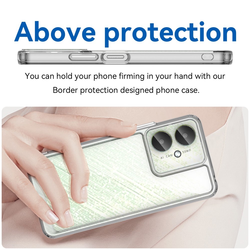 Gelový obal s pevnými zády na Xiaomi Redmi 13C 5G - průhledný
