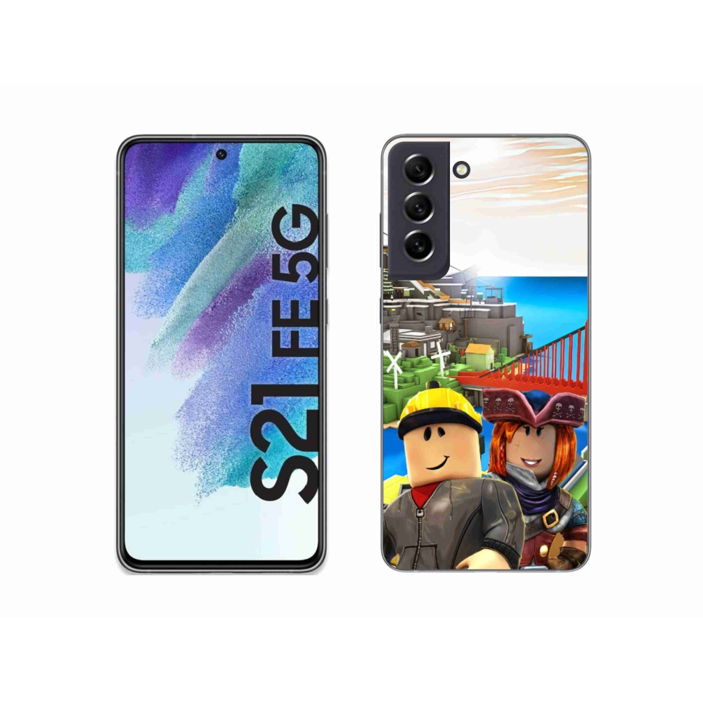 Gelový kryt mmCase na Samsung Galaxy S21 FE 5G - roblox 1
