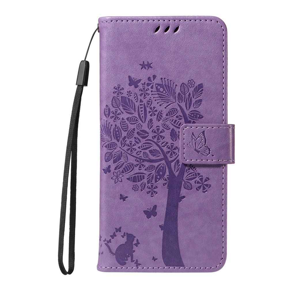 Trees knížkové pouzdro na Xiaomi Redmi A5 (173.45x79.35x8.45mm) - světlefialové