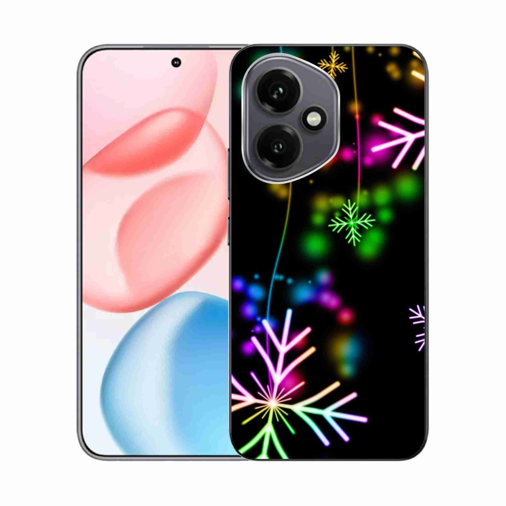 Gelový kryt mmCase na Honor 400 - barevné vločky