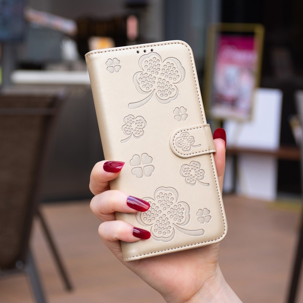 Clover knížkové pouzdro na Xiaomi Redmi 13 4G/Poco M6 4G - zlaté