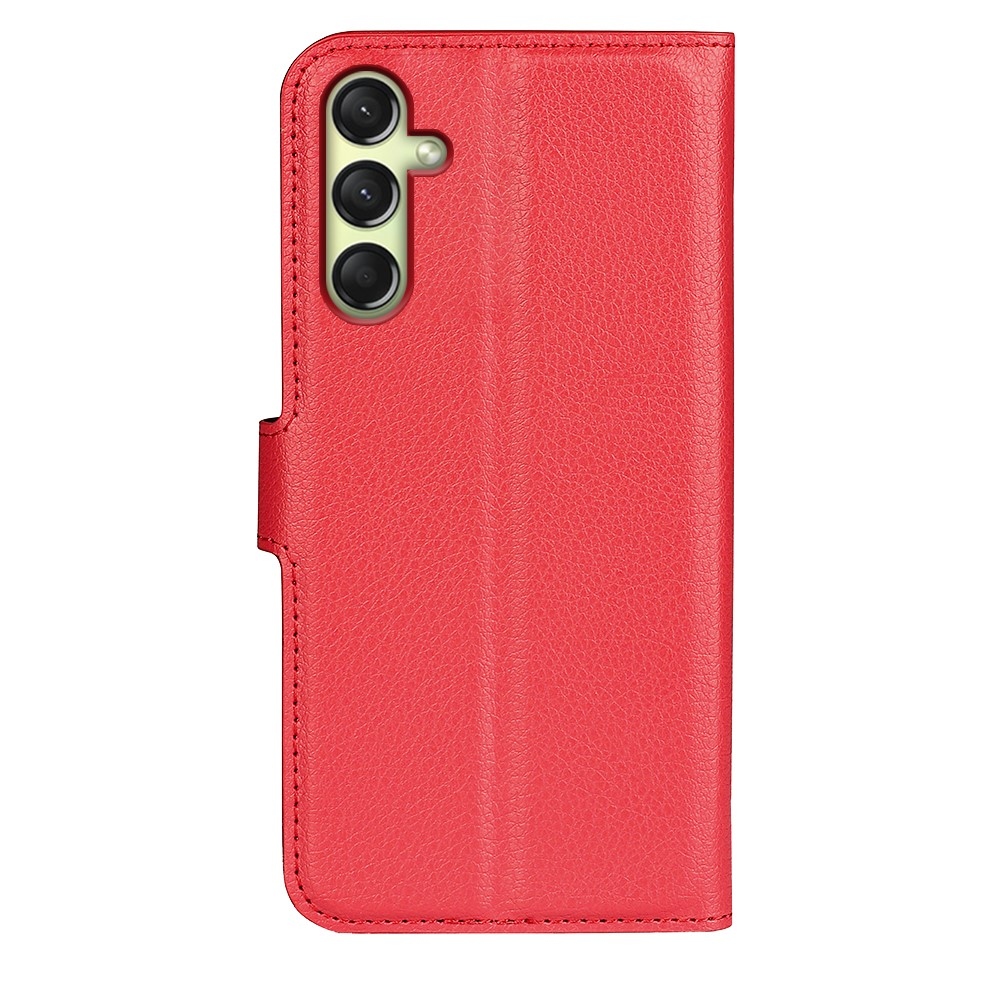 Litchi knížkové pouzdro na Samsung Galaxy A16 4G/5G - červené