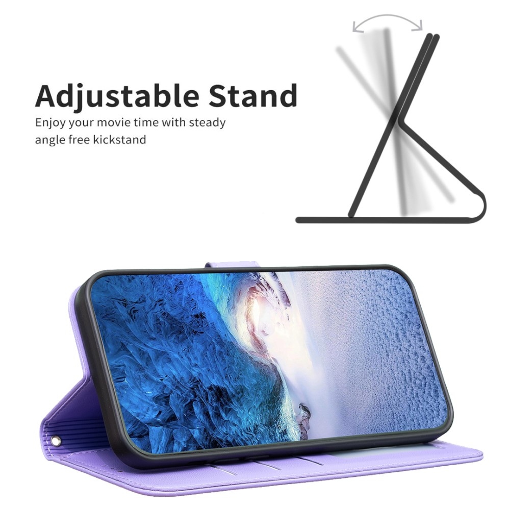 Clover knížkové pouzdro na Samsung Galaxy A06 4G - fialové