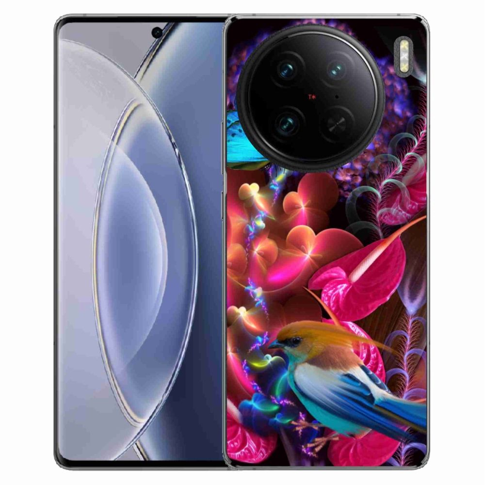 Gelový kryt mmCase na Vivo X90 Pro - barevné květiny