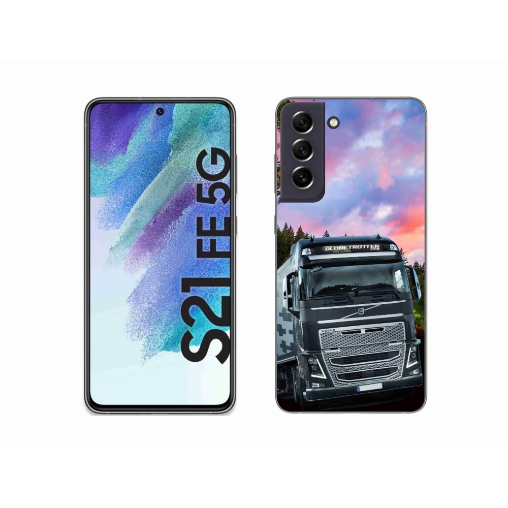 Gelový kryt mmCase na Samsung Galaxy S21 FE 5G - kamion 2