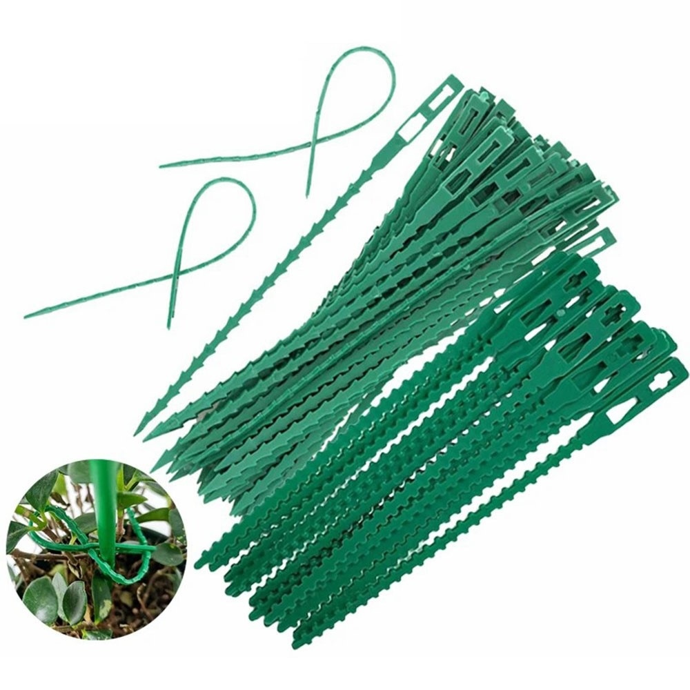Zahradní fixační pásky na rostliny 22 cm (50ks) - zelené