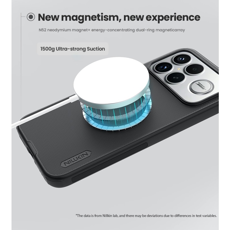 Nillkin Super Frosted PRO Magnetic Zadní Kryt pro Poco F8 Ultra Black