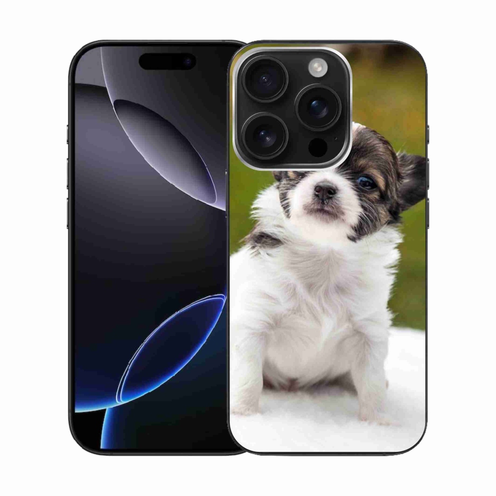 Gelový obal mmCase na iPhone 16 Pro - čivava 4