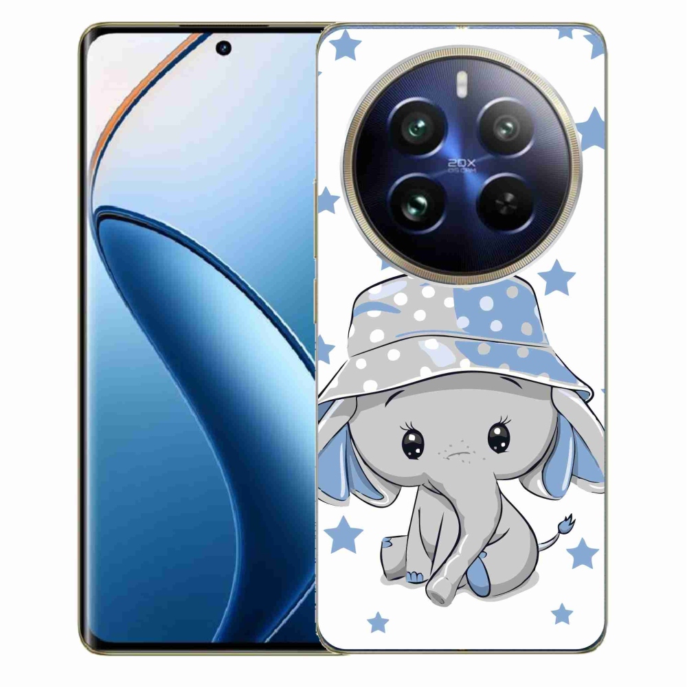Gelový kryt mmCase na Realme 12 Pro 5G/12 Pro+ 5G - modrý slon