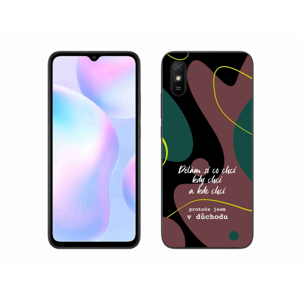 Gelový kryt mmCase na Xiaomi Redmi 9A - vtipný text 10 černé pozadí