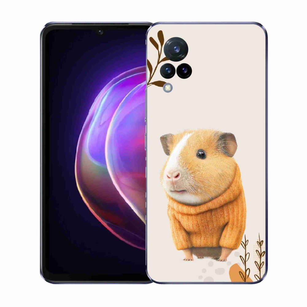 Gelový kryt mmCase na Vivo V21 4G/5G - morče ve svetru