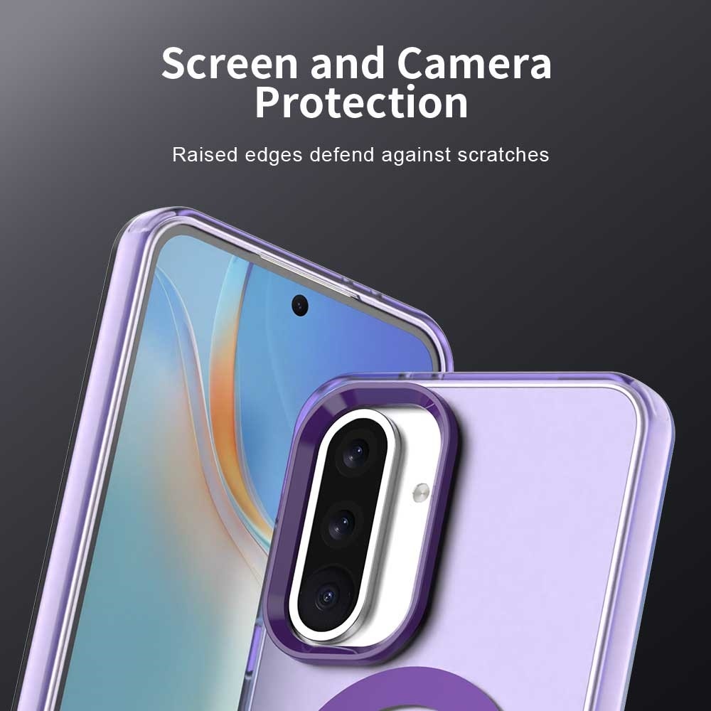 Candy gelový obal s MagSafe na Samsung Galaxy A36 5G/A56 5G - fialový