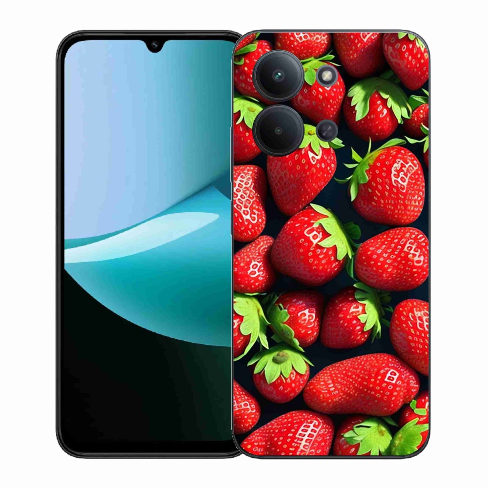 Gelový kryt mmCase na Xiaomi Redmi 15C 4G (171mm)/Poco C85 4G (171mm) - jahody