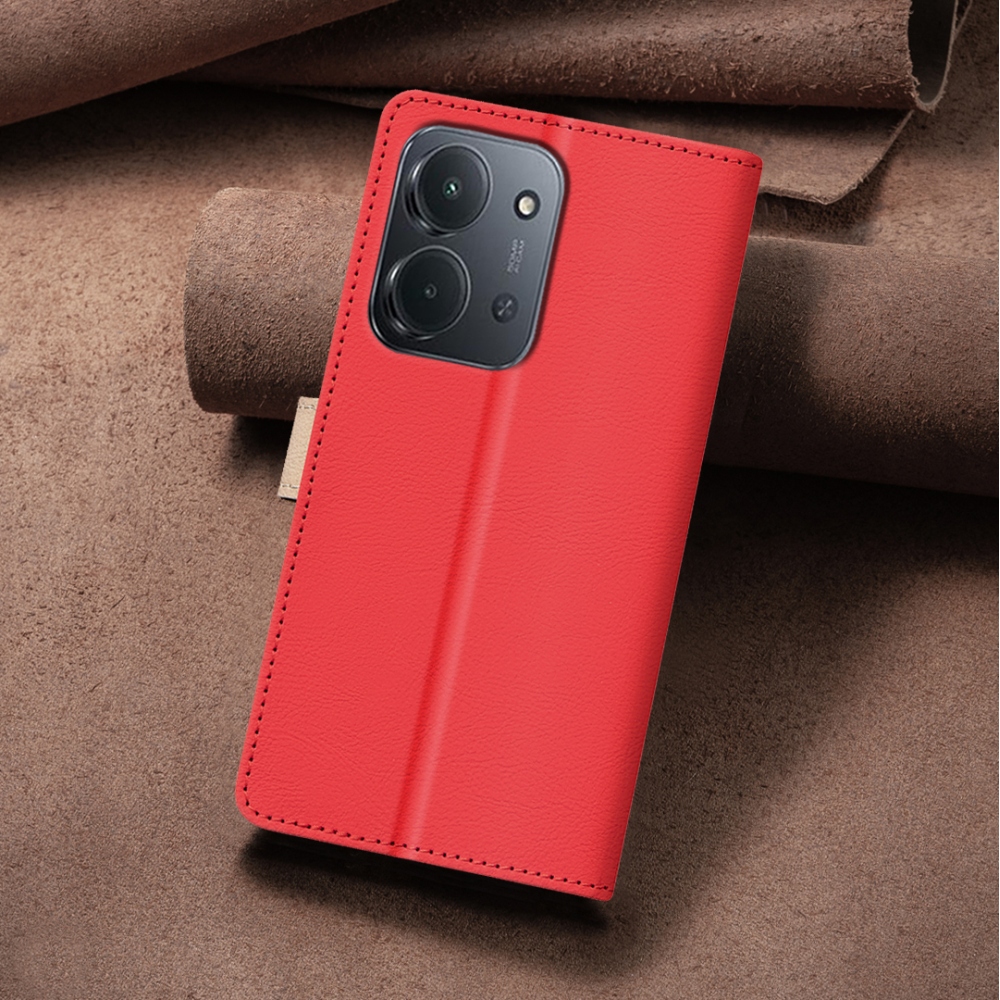BNF DUO knížkové pouzdro na Xiaomi Redmi 15C 4G/5G (173mm) - červené