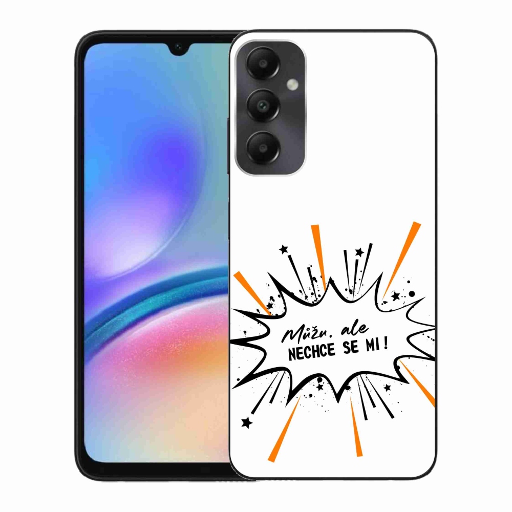 Gelový kryt mmCase na Samsung Galaxy A05s - vtipný text 11 bílé pozadí