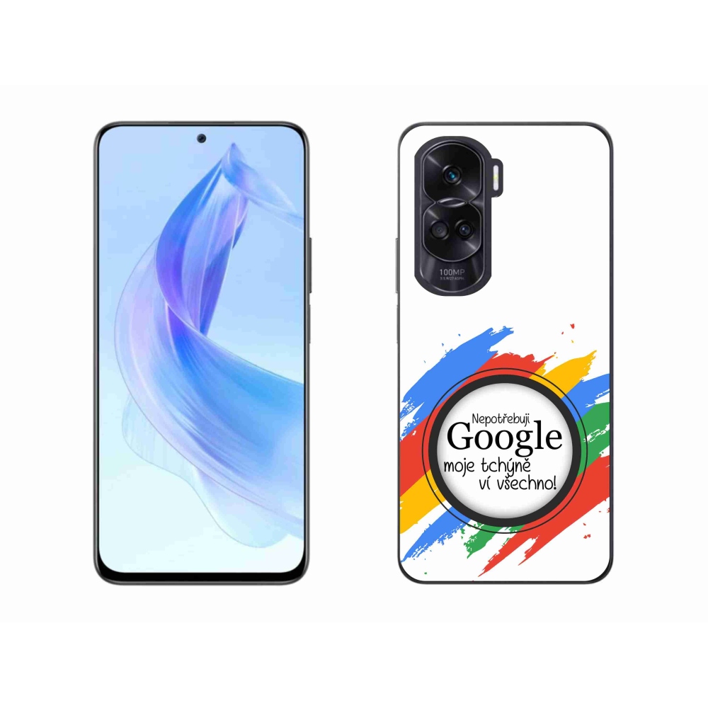 Gelový kryt mmCase na Honor 90 Lite - tchýně ví všechno bílé pozadí