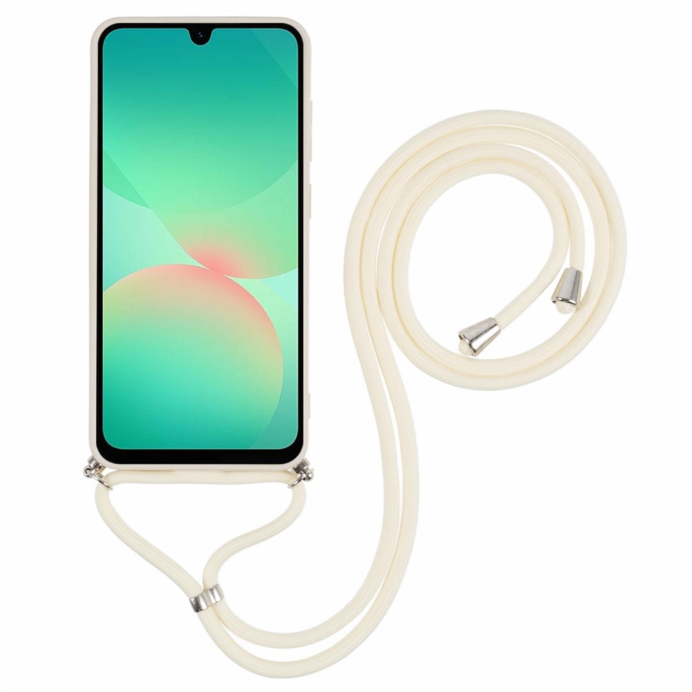 Lining gelový obal se šňůrkou na Samsung Galaxy A17 5G - bílý
