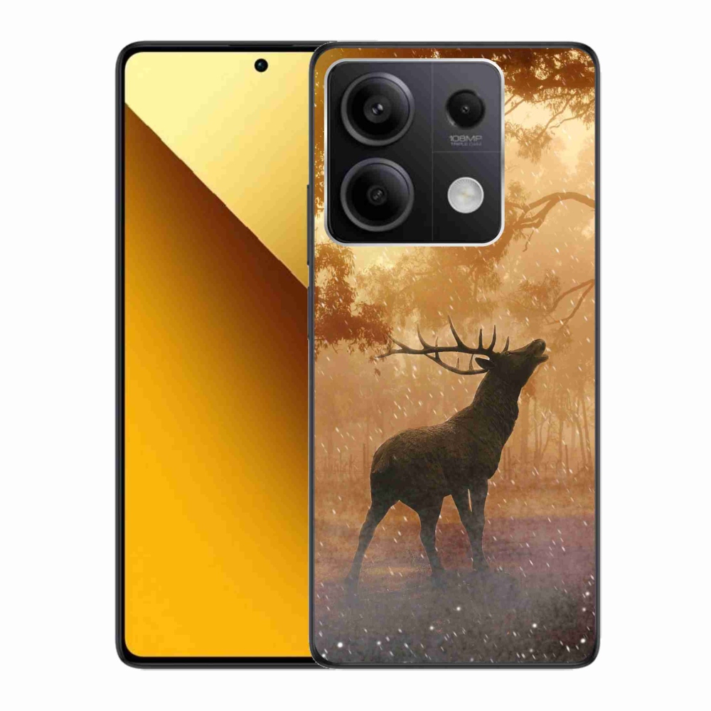 Gelový kryt mmCase na Xiaomi Redmi Note 13 5G - jelen v říji