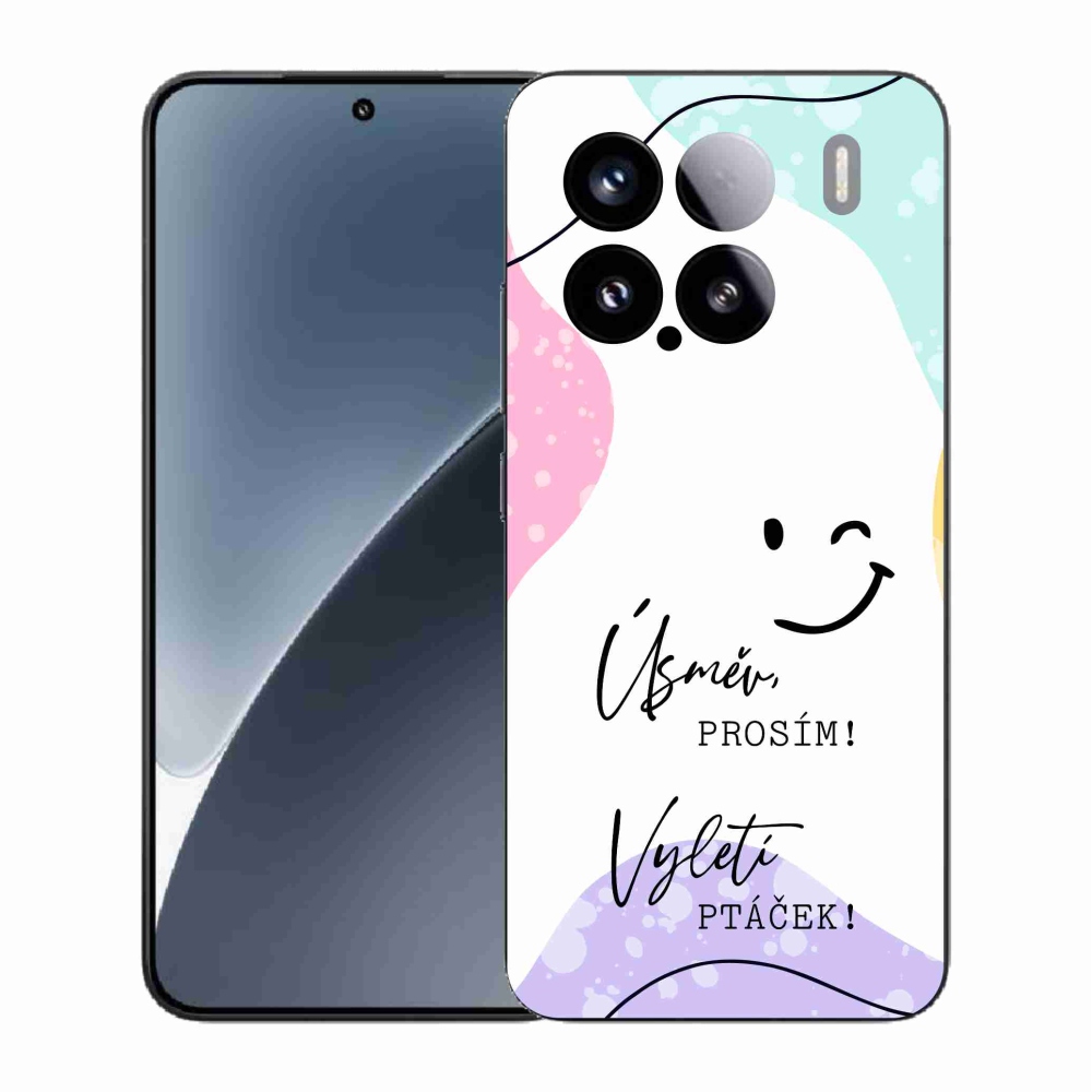 Gelový kryt mmCase na Xiaomi 15 - vtipný text 4 bílé pozadí
