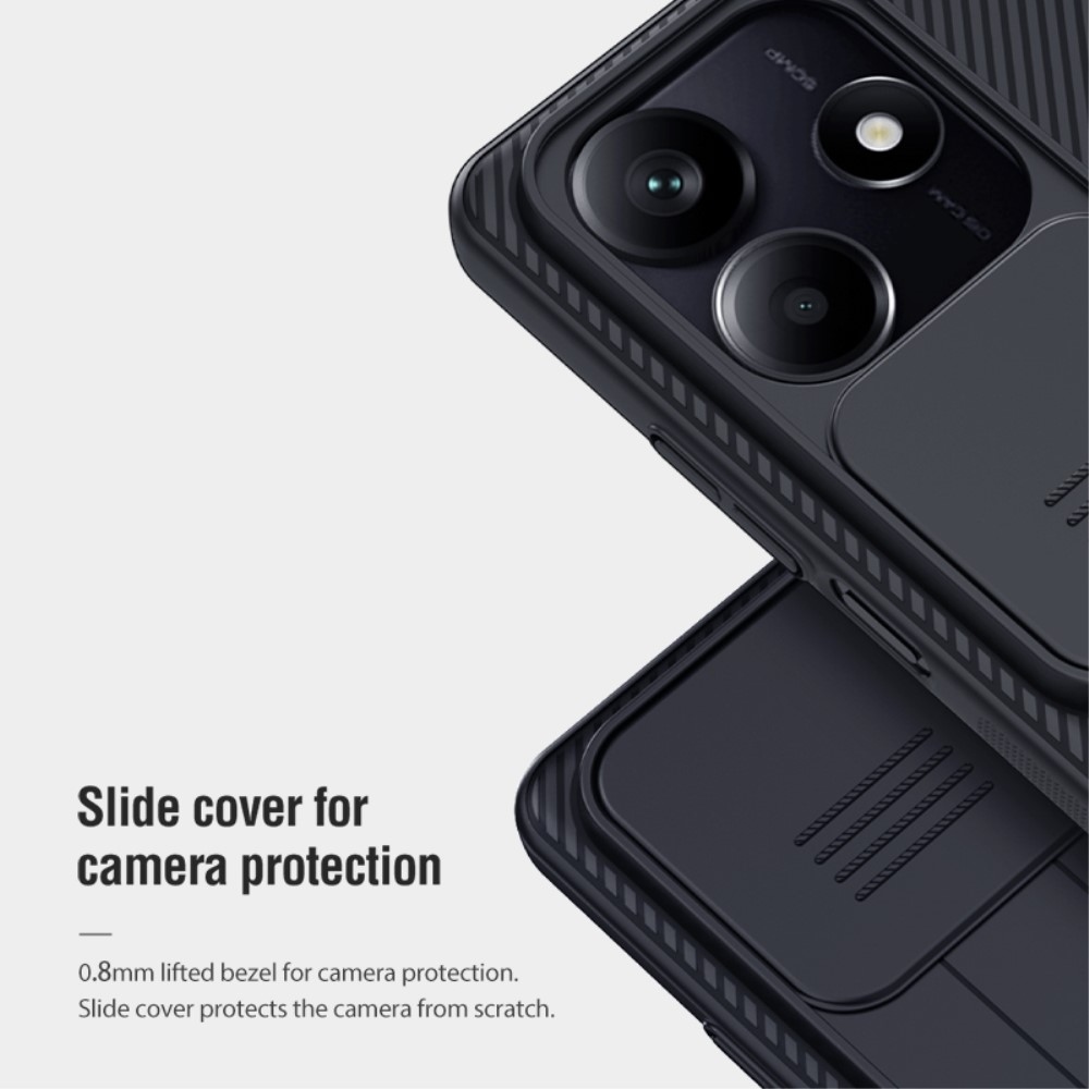 NLK gelový obal s ochranou fotoaparátu na Xiaomi Redmi Note 14 5G - černý