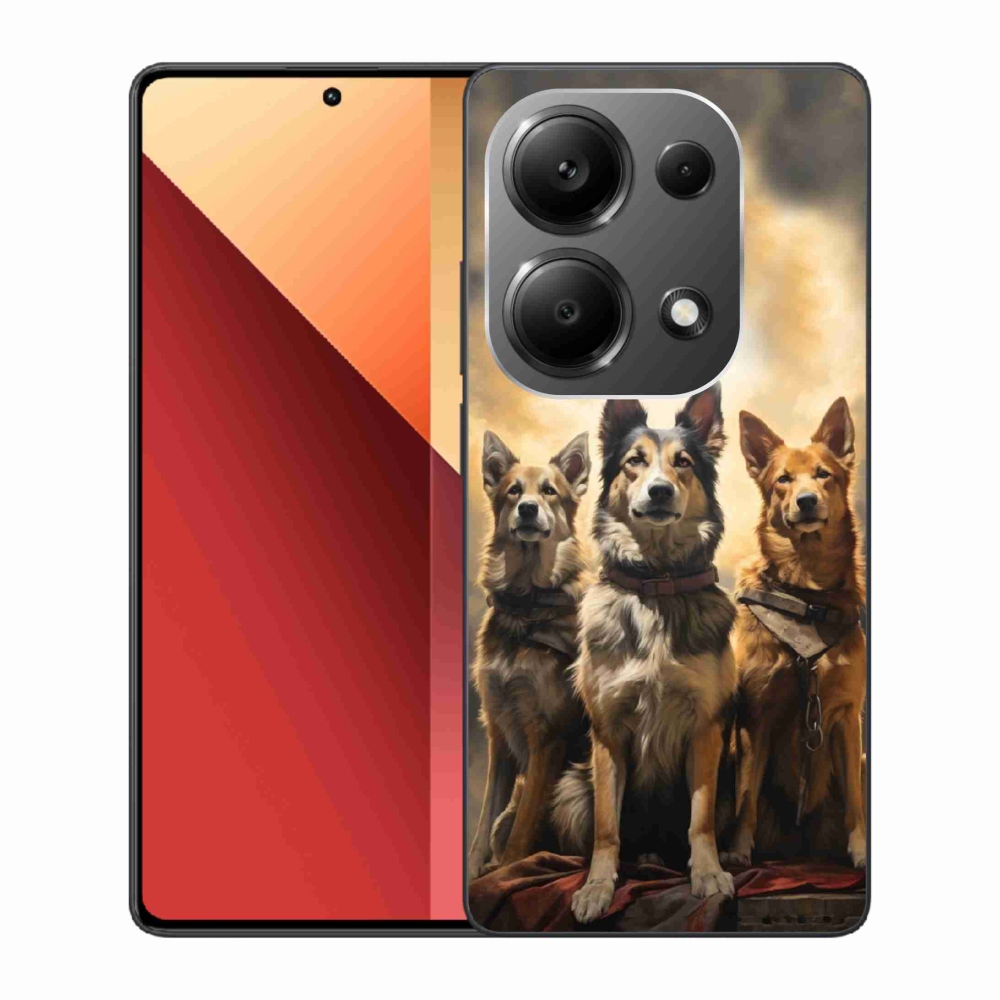 Gelový kryt mmCase na Xiaomi Redmi Note 13 Pro 4G/Poco M6 Pro - tři psi