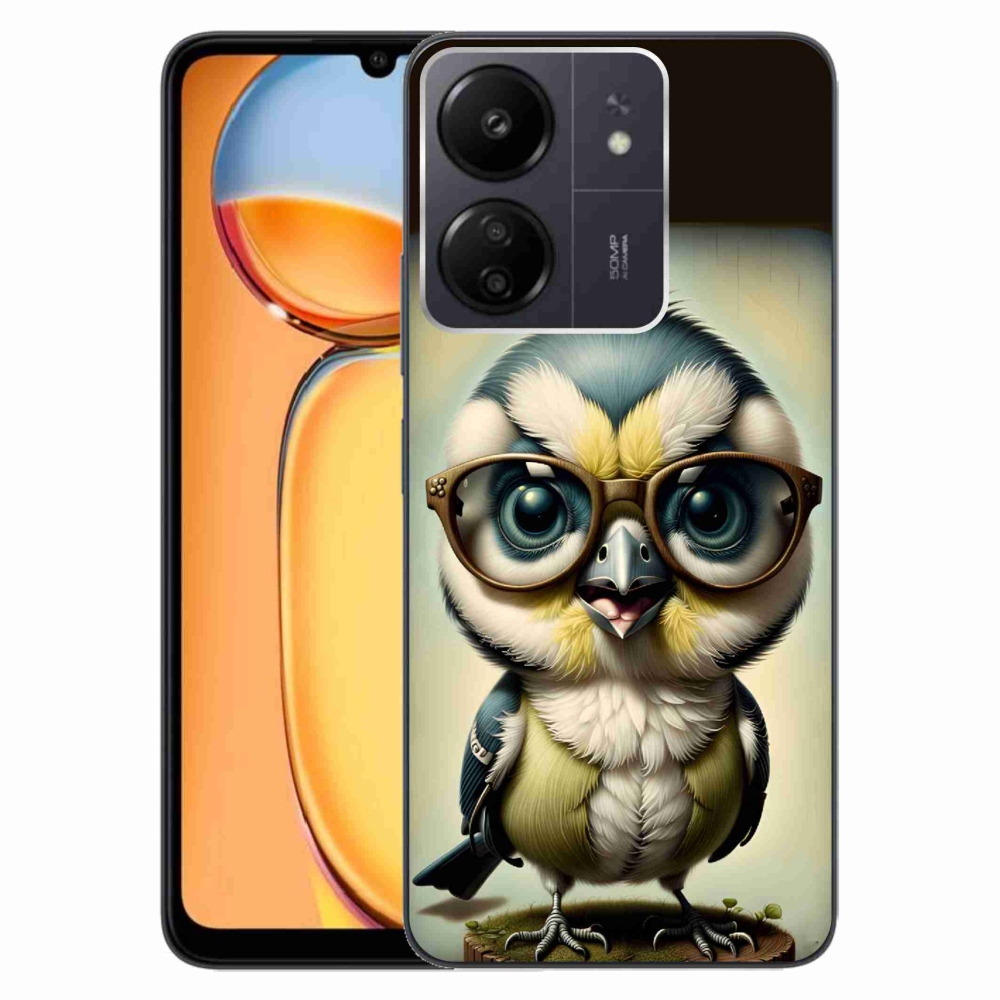 Gelový kryt mmCase na Xiaomi Poco C65/Redmi 13C - mládě s brýlemi