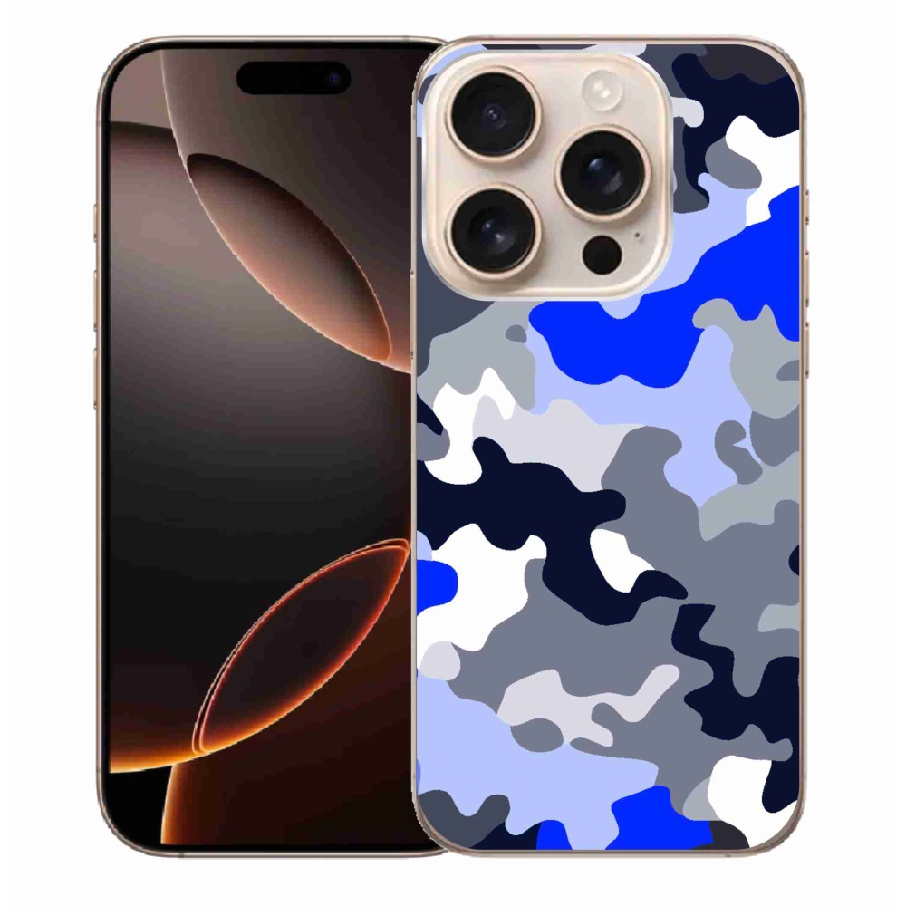 Gelový kryt mmCase na iPhone 16 Pro Max - maskáčový vzor 8