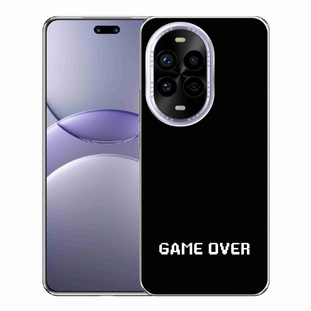 Gelový kryt mmCase na Huawei Nova 13 Pro 5G - game over černé pozadí