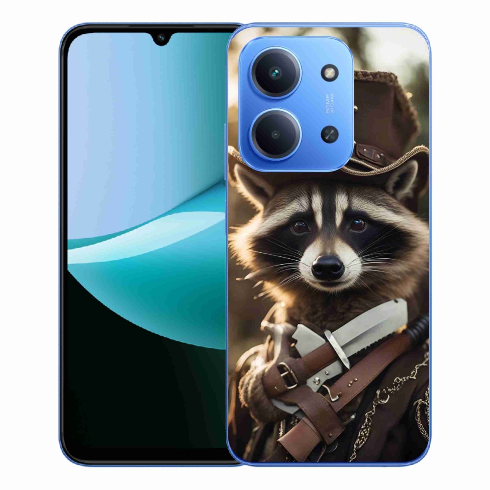 Gelový kryt mmCase na Xiaomi Redmi 15C 4G/5G (173mm) - mýval v uniformě
