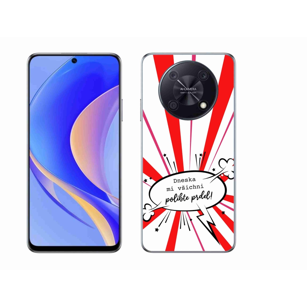 Gelový kryt mmCase na Huawei Nova Y90 - vtipný text 15 bílé pozadí