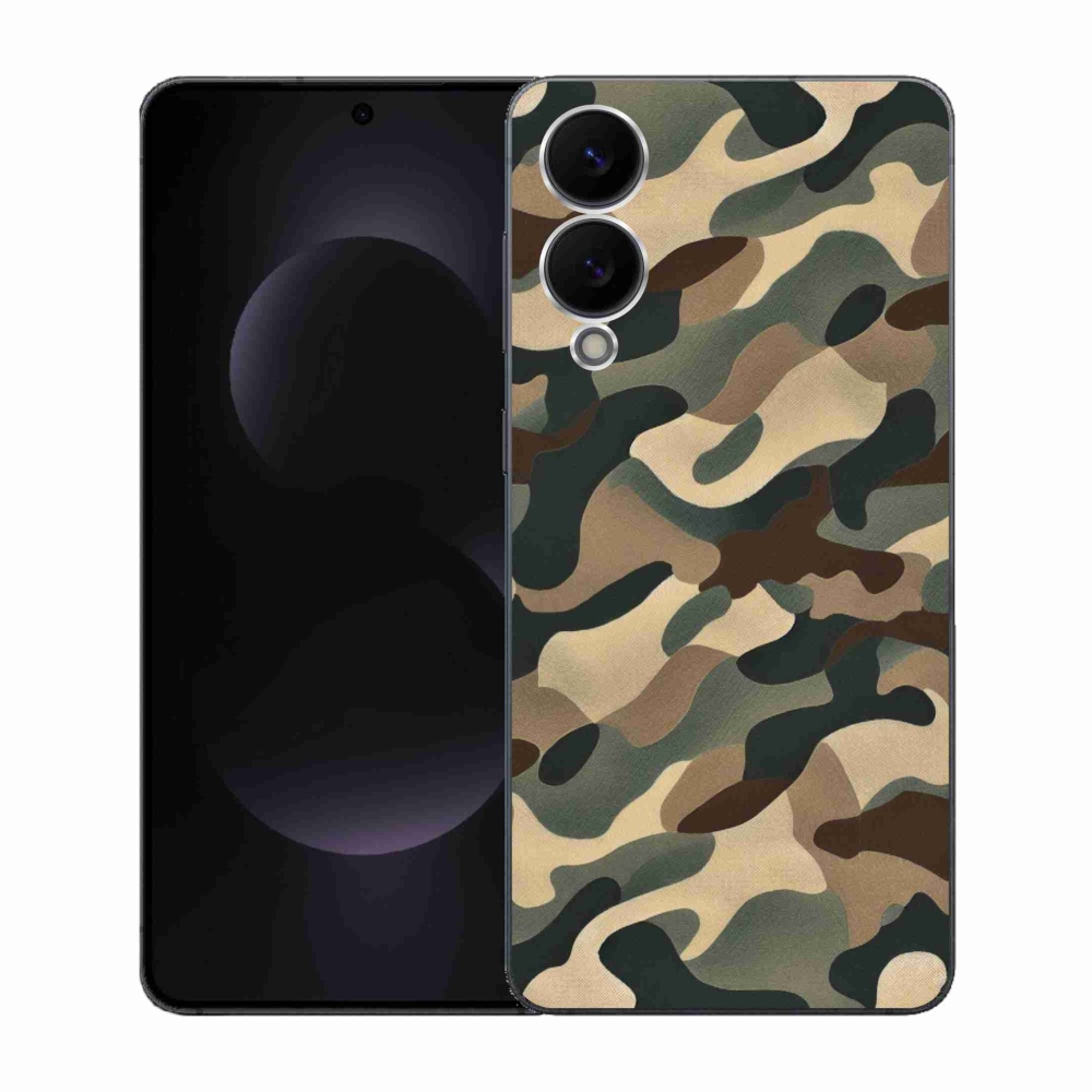Gelový kryt mmCase na Samsung Galaxy S25 Edge - maskáčový vzor 11
