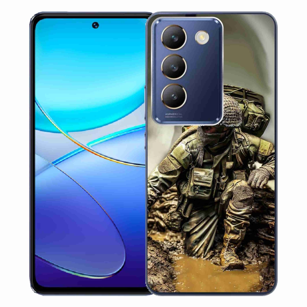 Gelový kryt mmCase na Vivo V40 SE 4G/5G - voják