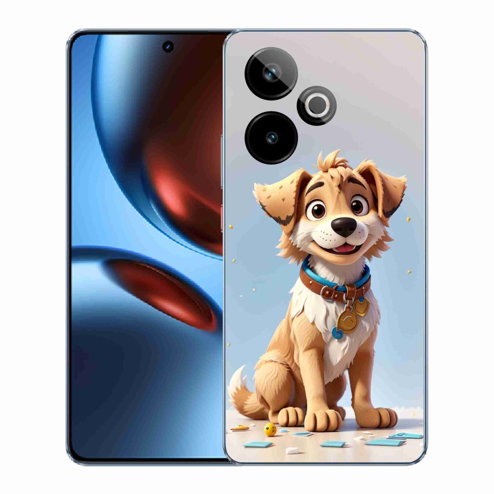 Gelový kryt mmCase na Realme GT 7 5G/GT 7T 5G - kreslené štěně