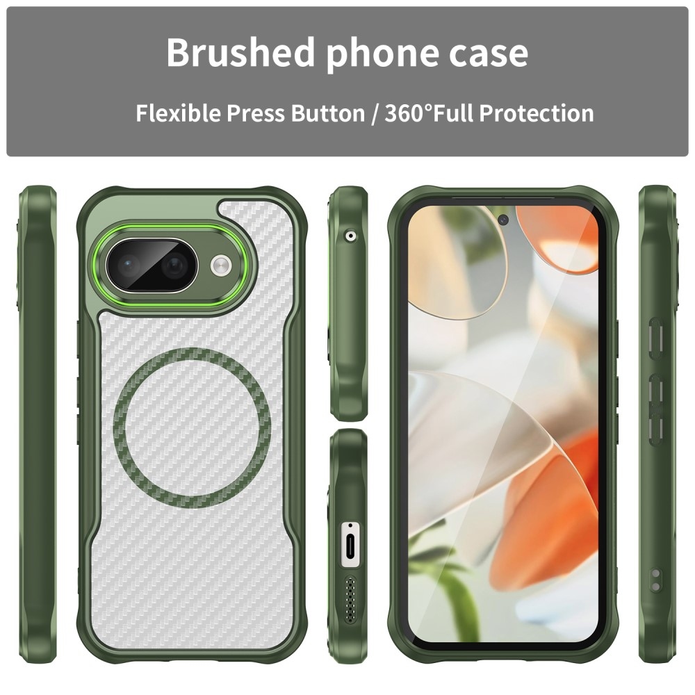 Texture odolný kryt s podporou MagSafe na Google Pixel 9a - zelený