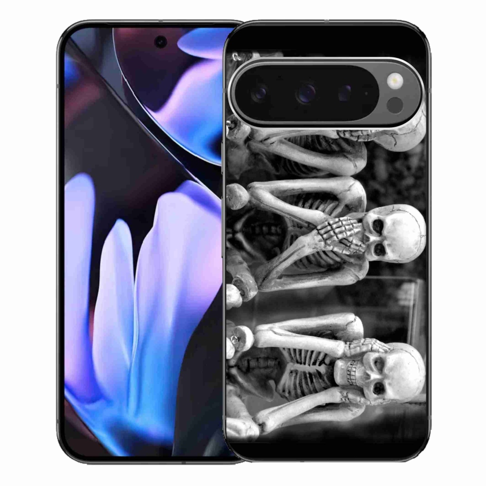 Gelový kryt mmCase na Google Pixel 9 Pro XL - kostlivci