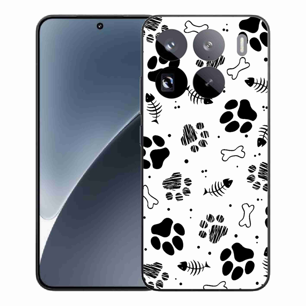Gelový kryt mmCase na Xiaomi 15 Pro - psí tlapky 1