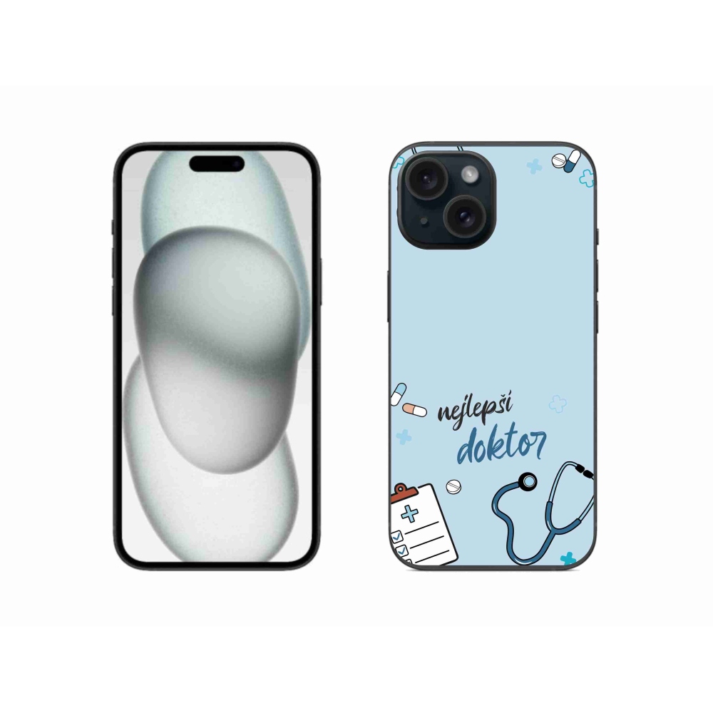 Gelový kryt mmCase na iPhone 15 - nejlepší doktor