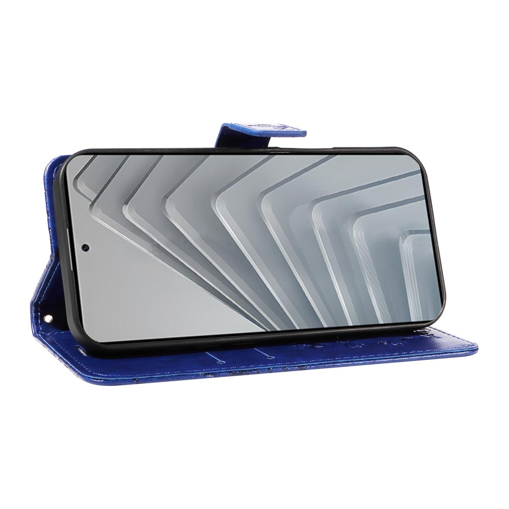 Big Butterfly knížkové pouzdro na Xiaomi Redmi Note 14 - modré