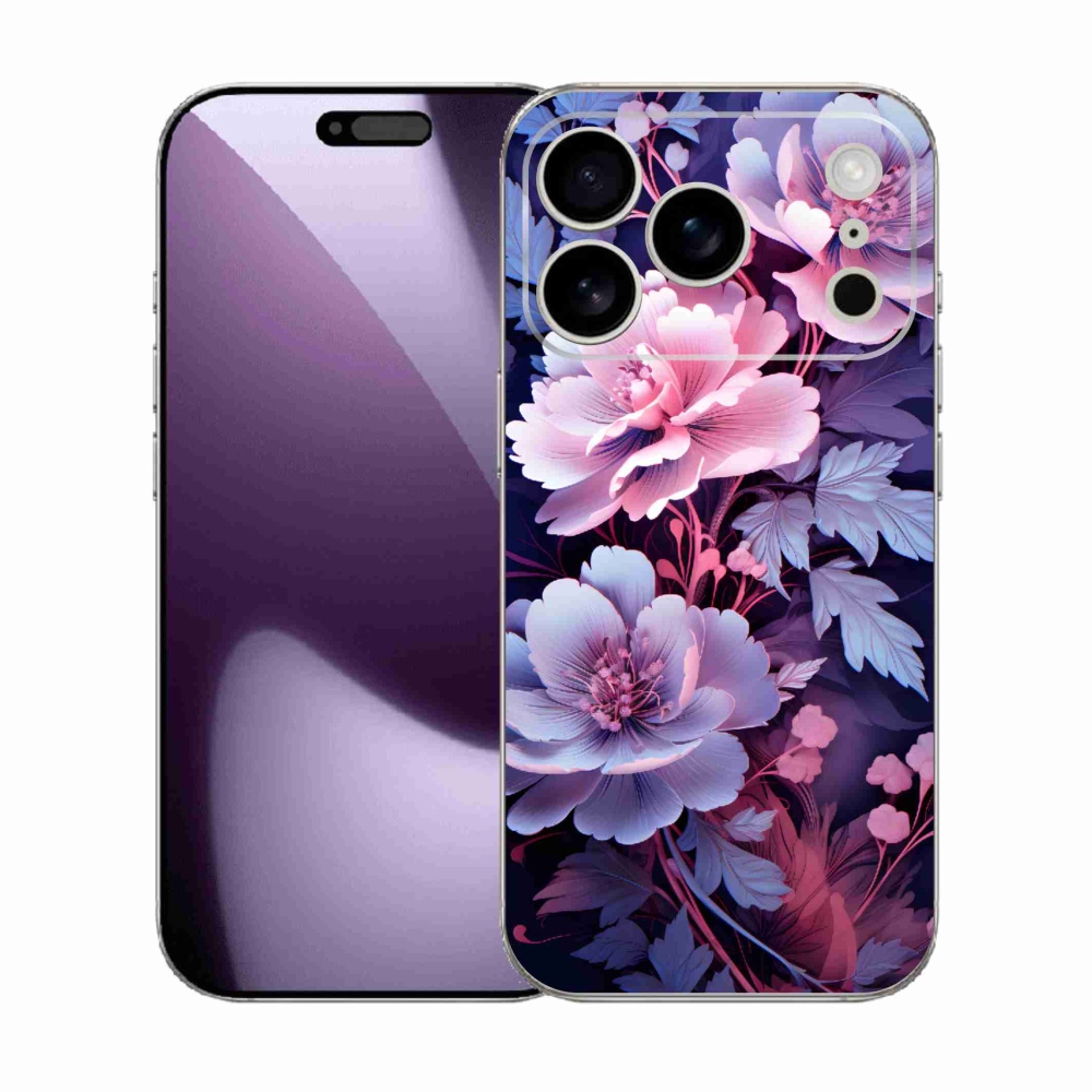 Gelový kryt mmCase na iPhone 17 Pro - květiny 11