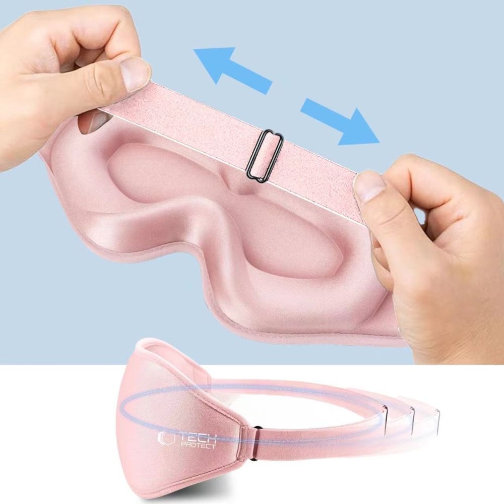 Tech-Protect EyeShade 3D maska na spaní - růžová