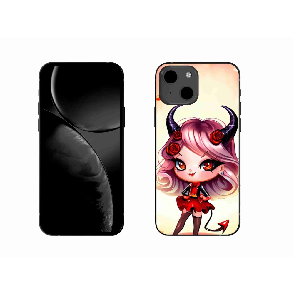 Gelový kryt mmCase na iPhone 13 6.1 - kreslená čertice