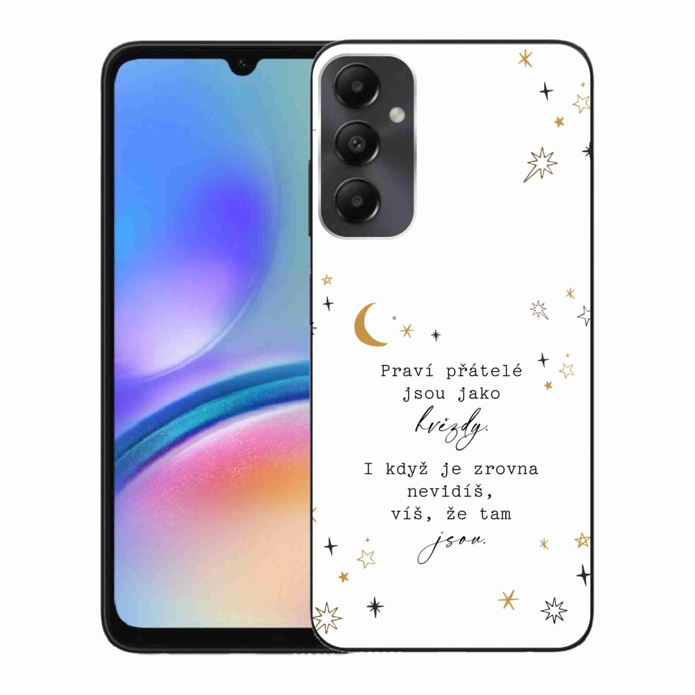 Gelový kryt mmCase na Samsung Galaxy A05s - citát 6 bílé pozadí