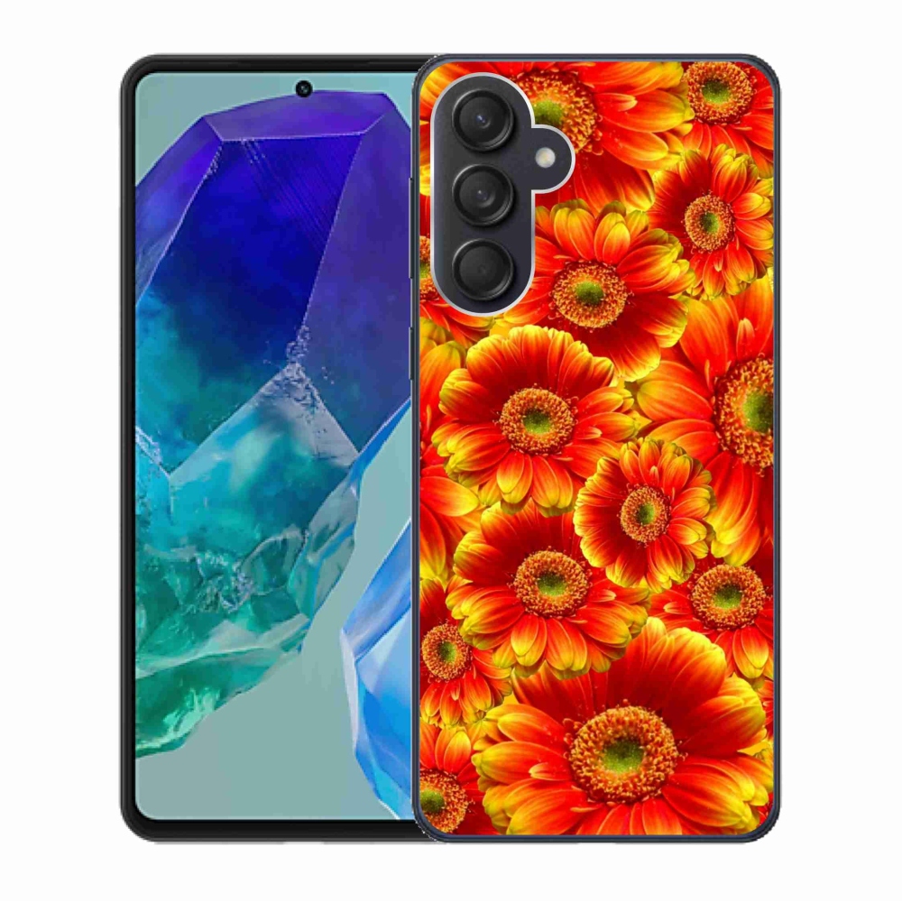 Gelový kryt mmCase na Samsung Galaxy M55 5G - gerbera 1